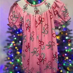 Pink Candy Cane Kids Bodysuit